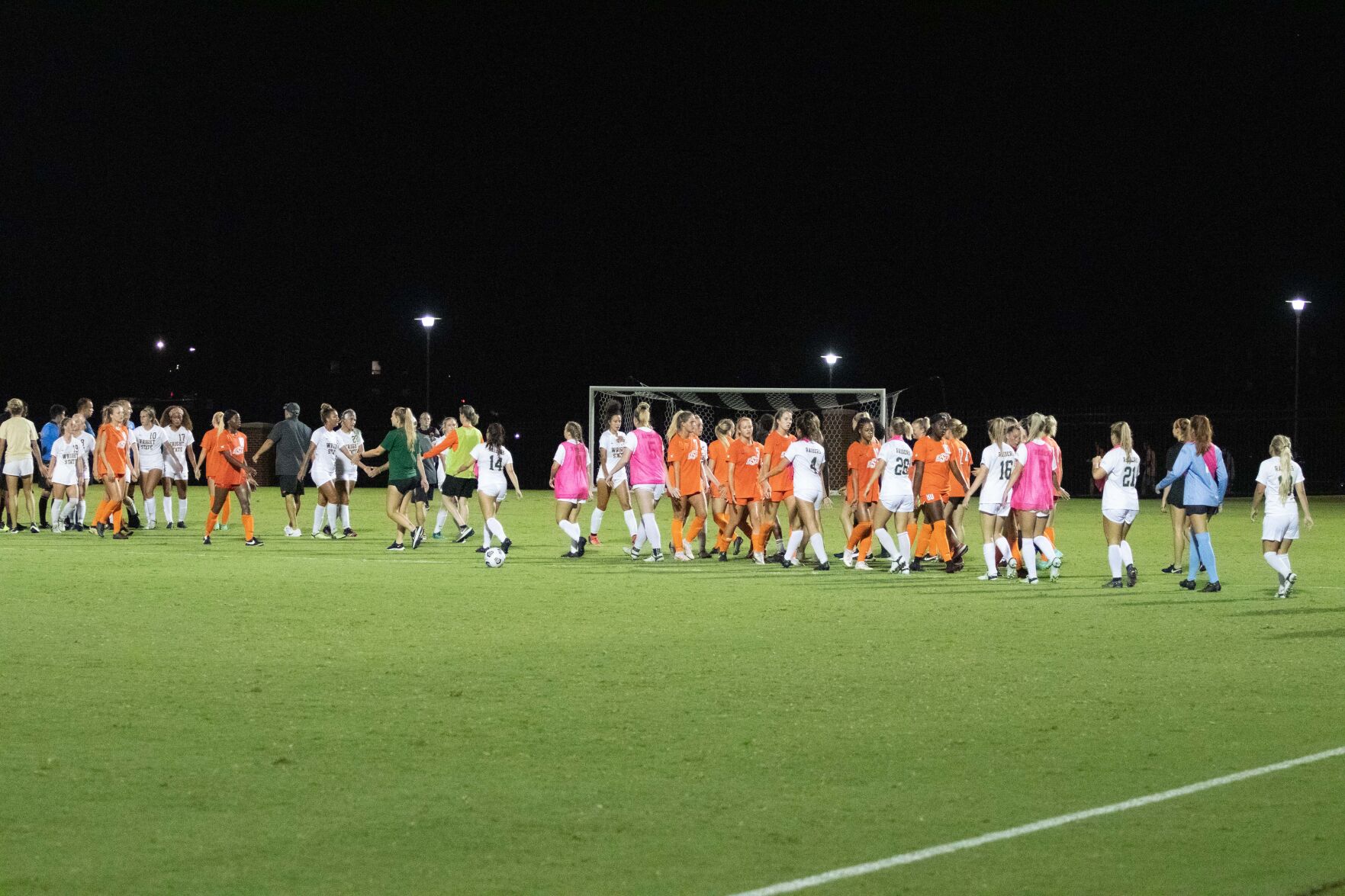 OSU shakes hands with Wright State